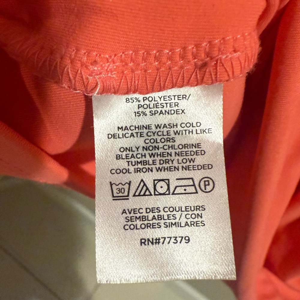 Ann Taylor Vibrant Coral Top and Pants Set  2 Petite - Picture 4 of 8